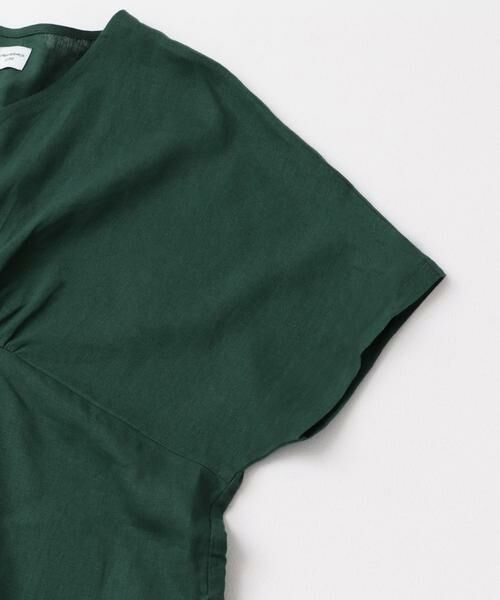 URBAN RESEARCH DOORS / アーバンリサーチ ドアーズ ワンピース | リネンレーヨンVネック切替ギャザーワンピース | 詳細29