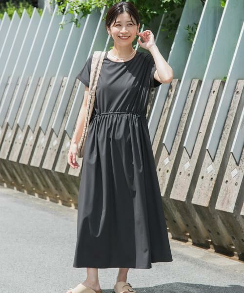URBAN RESEARCH DOORS / アーバンリサーチ ドアーズ ワンピース | 『UR TECH』サマシェアウエストドロストワンピース | 詳細12