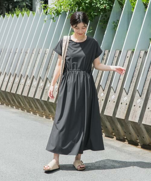 URBAN RESEARCH DOORS / アーバンリサーチ ドアーズ ワンピース | 『UR TECH』サマシェアウエストドロストワンピース | 詳細17