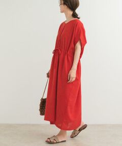 URBAN RESEARCH DOORS / アーバンリサーチ ドアーズ ワンピース | 『WEB/一部店舗限定サイズ』『UR TECH 高機能リネン』ウエストギャザーワンピース