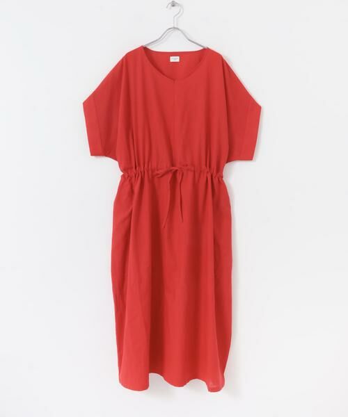 URBAN RESEARCH DOORS / アーバンリサーチ ドアーズ ワンピース | 『WEB/一部店舗限定サイズ』『UR TECH 高機能リネン』ウエストギャザーワンピース | 詳細16
