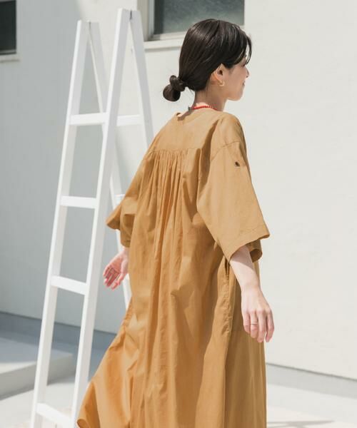 URBAN RESEARCH DOORS / アーバンリサーチ ドアーズ ワンピース | コットンボイルロールアップハーフスリーブワンピース | 詳細2
