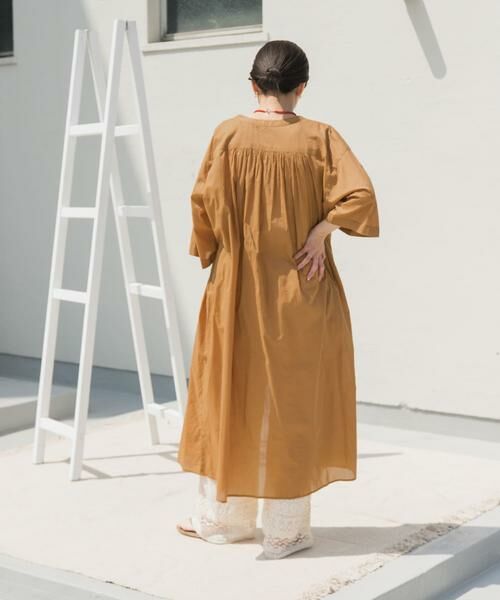 URBAN RESEARCH DOORS / アーバンリサーチ ドアーズ ワンピース | コットンボイルロールアップハーフスリーブワンピース | 詳細8