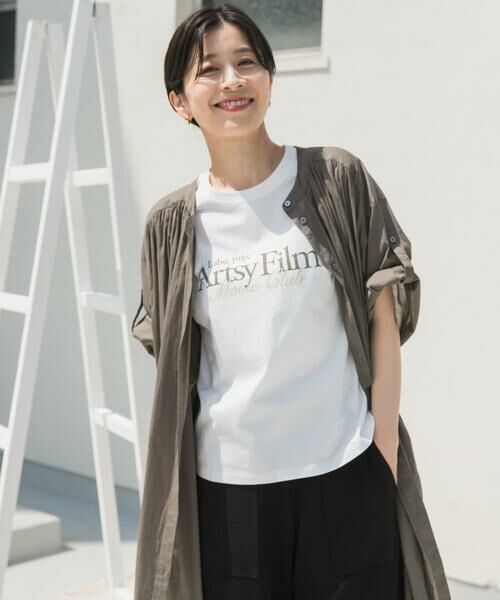 URBAN RESEARCH DOORS / アーバンリサーチ ドアーズ ワンピース | コットンボイルロールアップハーフスリーブワンピース | 詳細11