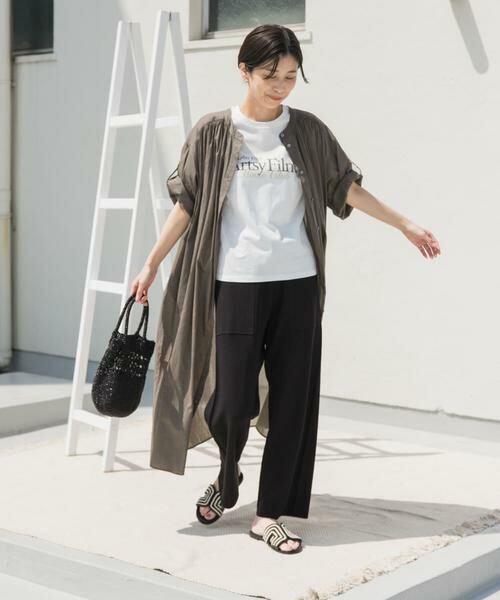 URBAN RESEARCH DOORS / アーバンリサーチ ドアーズ ワンピース | コットンボイルロールアップハーフスリーブワンピース | 詳細20