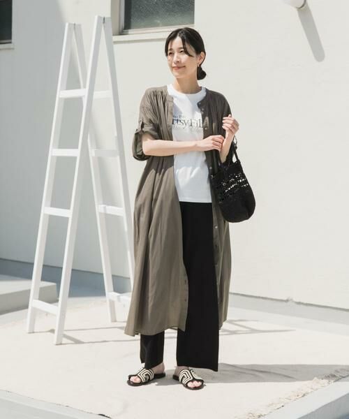 URBAN RESEARCH DOORS / アーバンリサーチ ドアーズ ワンピース | コットンボイルロールアップハーフスリーブワンピース | 詳細22