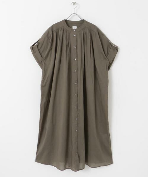 URBAN RESEARCH DOORS / アーバンリサーチ ドアーズ ワンピース | コットンボイルロールアップハーフスリーブワンピース | 詳細23