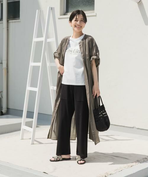 URBAN RESEARCH DOORS / アーバンリサーチ ドアーズ ワンピース | コットンボイルロールアップハーフスリーブワンピース | 詳細17