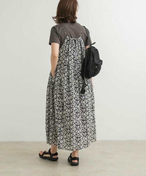 URBAN RESEARCH DOORS / アーバンリサーチ ドアーズ ワンピース | コットンフラワーキャミワンピース | 詳細1