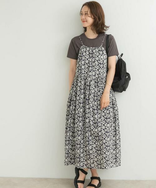 URBAN RESEARCH DOORS / アーバンリサーチ ドアーズ ワンピース | コットンフラワーキャミワンピース | 詳細3