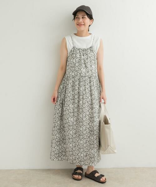URBAN RESEARCH DOORS / アーバンリサーチ ドアーズ ワンピース | コットンフラワーキャミワンピース | 詳細28