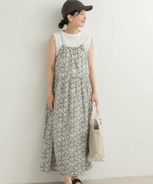 URBAN RESEARCH DOORS / アーバンリサーチ ドアーズ ワンピース | コットンフラワーキャミワンピース | 詳細20