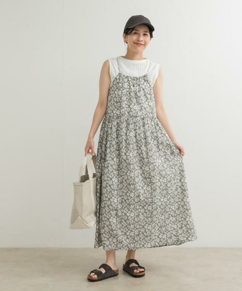 URBAN RESEARCH DOORS / アーバンリサーチ ドアーズ ワンピース | コットンフラワーキャミワンピース | 詳細24