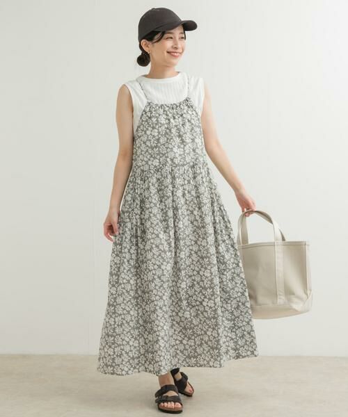 URBAN RESEARCH DOORS / アーバンリサーチ ドアーズ ワンピース | コットンフラワーキャミワンピース | 詳細25