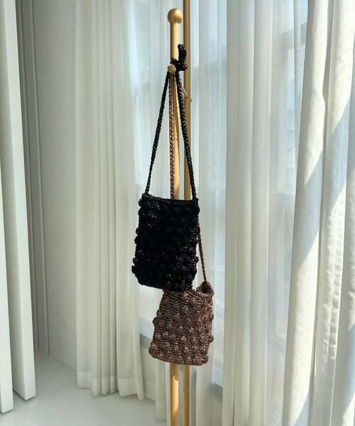 URBAN RESEARCH DOORS / アーバンリサーチ ドアーズ ショルダーバッグ | メタリックヤーンショルダーバッグ | 詳細4