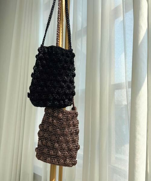 URBAN RESEARCH DOORS / アーバンリサーチ ドアーズ ショルダーバッグ | メタリックヤーンショルダーバッグ | 詳細5