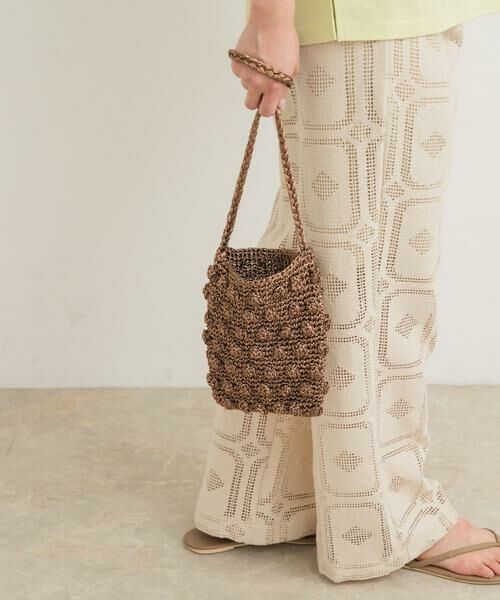 URBAN RESEARCH DOORS/アーバンリサーチ ドアーズ メタリックヤーンショルダーバッグ ブロンズ one