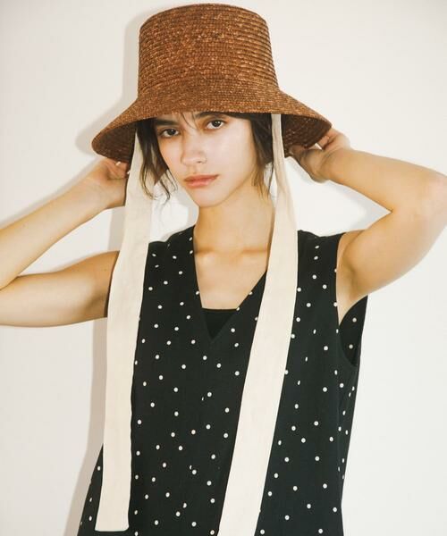 URBAN RESEARCH DOORS / アーバンリサーチ ドアーズ ハット | リボン麦わら帽子 | 詳細3