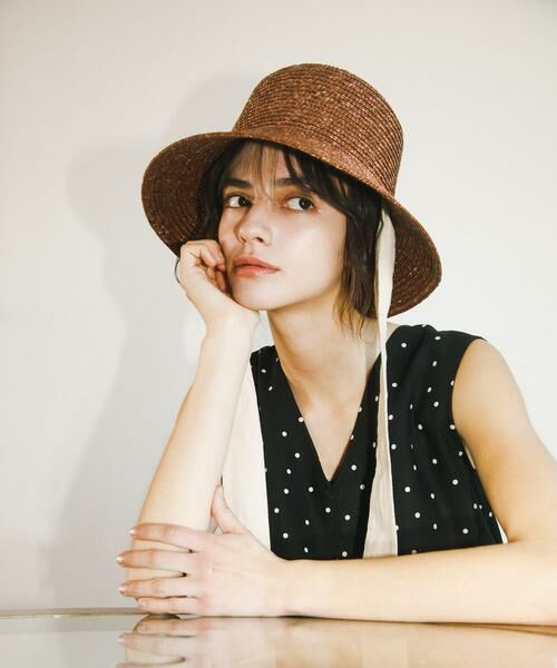 URBAN RESEARCH DOORS / アーバンリサーチ ドアーズ ハット | リボン麦わら帽子 | 詳細5