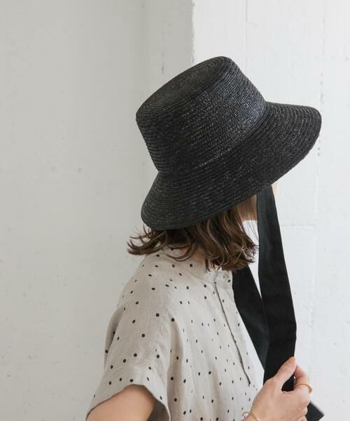 URBAN RESEARCH DOORS / アーバンリサーチ ドアーズ ハット | リボン麦わら帽子 | 詳細11