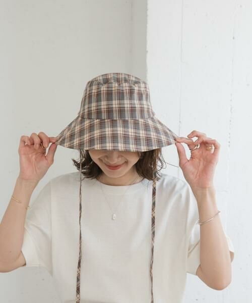 URBAN RESEARCH DOORS/アーバンリサーチ ドアーズ チェックバケハ グレー one