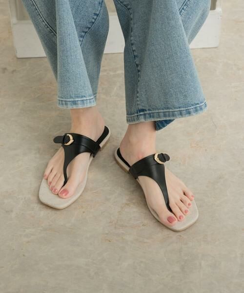 URBAN RESEARCH DOORS / アーバンリサーチ ドアーズ サンダル | キャンバスコンビトングサンダル | 詳細5