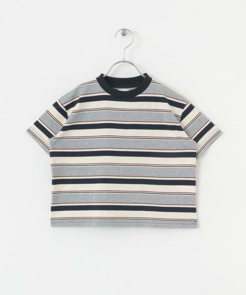 URBAN RESEARCH DOORS / アーバンリサーチ ドアーズ トップス | 『WEB/一部店舗限定サイズ』マルチボーダールーズTシャツ(KIDS) | 詳細19