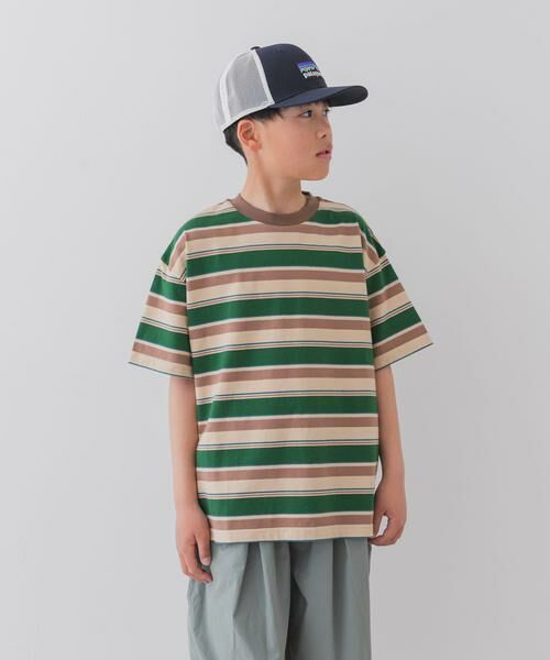 URBAN RESEARCH DOORS / アーバンリサーチ ドアーズ トップス | 『WEB/一部店舗限定サイズ』マルチボーダールーズTシャツ(KIDS) | 詳細27