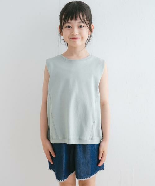 URBAN RESEARCH DOORS / アーバンリサーチ ドアーズ トップス | 『WEB/一部店舗限定サイズ』ヘビーウェイトコクーンスリーブ(KIDS) | 詳細1