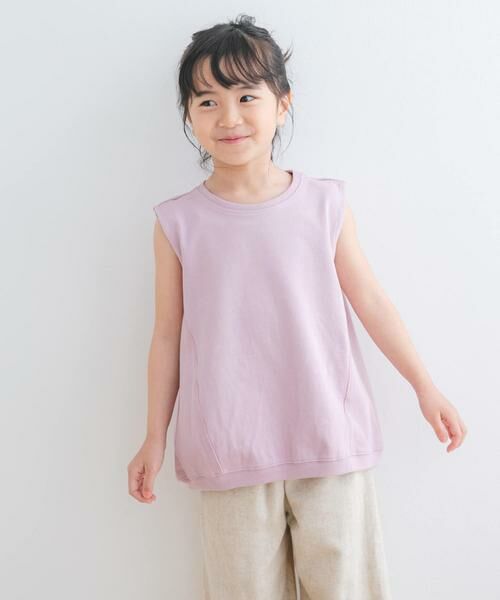 URBAN RESEARCH DOORS / アーバンリサーチ ドアーズ トップス | 『WEB/一部店舗限定サイズ』ヘビーウェイトコクーンスリーブ(KIDS)（ピンク）