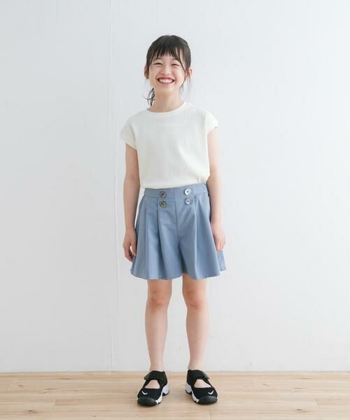 URBAN RESEARCH DOORS / アーバンリサーチ ドアーズ トップス | 『WEB/一部店舗限定サイズ』変形ワッフルノースリーブプルオーバー(KIDS) | 詳細3