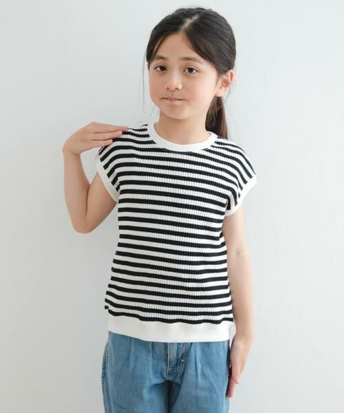 URBAN RESEARCH DOORS / アーバンリサーチ ドアーズ トップス | 『WEB/一部店舗限定サイズ』変形ワッフルノースリーブプルオーバー(KIDS) | 詳細15