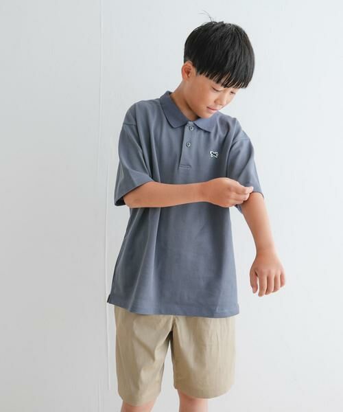 URBAN RESEARCH DOORS / アーバンリサーチ ドアーズ トップス | 『WEB/一部店舗限定』『別注』PENNEYS×DOORS　THEFOX鹿の子ポロシャツ(KIDS) | 詳細2