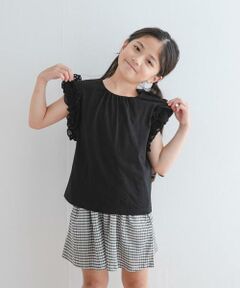 URBAN RESEARCH DOORS / アーバンリサーチ ドアーズ トップス | 袖レースフレンチスリーブカットソー(KIDS)