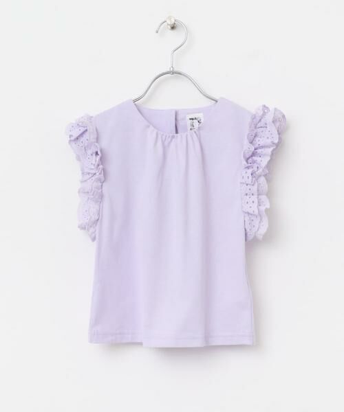 URBAN RESEARCH DOORS / アーバンリサーチ ドアーズ トップス | 袖レースフレンチスリーブカットソー(KIDS) | 詳細7