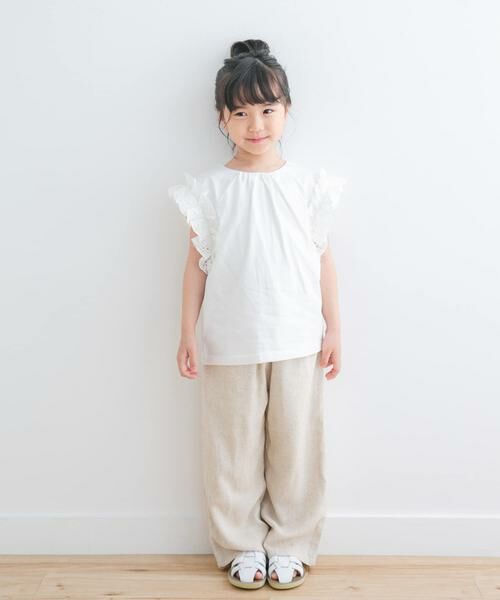 URBAN RESEARCH DOORS / アーバンリサーチ ドアーズ トップス | 袖レースフレンチスリーブカットソー(KIDS) | 詳細17