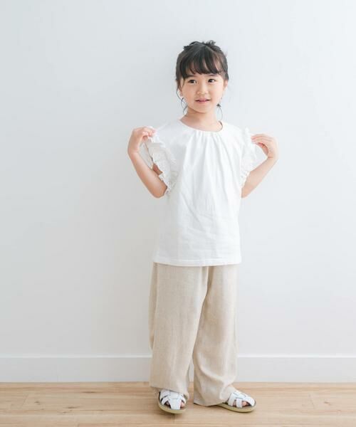 URBAN RESEARCH DOORS / アーバンリサーチ ドアーズ トップス | 袖レースフレンチスリーブカットソー(KIDS) | 詳細18