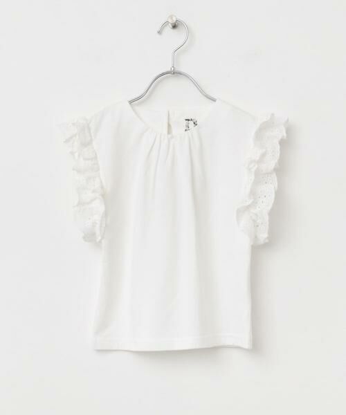 URBAN RESEARCH DOORS / アーバンリサーチ ドアーズ トップス | 袖レースフレンチスリーブカットソー(KIDS) | 詳細22