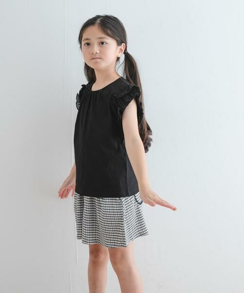 URBAN RESEARCH DOORS / アーバンリサーチ ドアーズ トップス | 袖レースフレンチスリーブカットソー(KIDS) | 詳細24