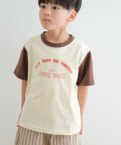 URBAN RESEARCH DOORS / アーバンリサーチ ドアーズ トップス | 『WEB/一部店舗限定サイズ』配色ロゴTシャツ(KIDS)