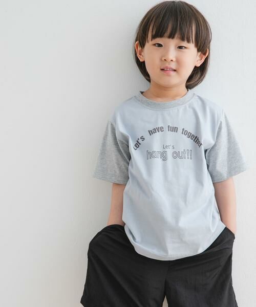 URBAN RESEARCH DOORS / アーバンリサーチ ドアーズ トップス | 『WEB/一部店舗限定サイズ』配色ロゴTシャツ(KIDS) | 詳細20