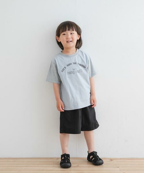 URBAN RESEARCH DOORS / アーバンリサーチ ドアーズ トップス | 『WEB/一部店舗限定サイズ』配色ロゴTシャツ(KIDS) | 詳細25