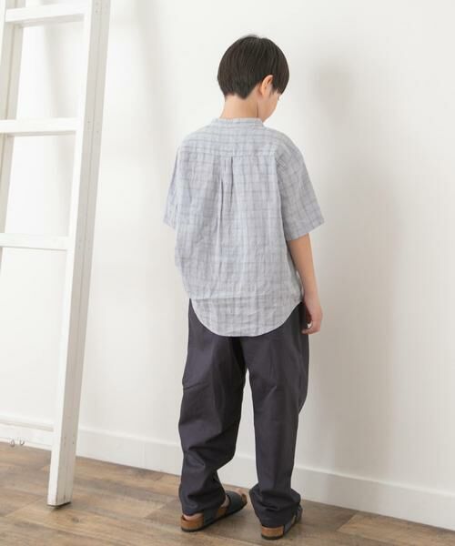 URBAN RESEARCH DOORS / アーバンリサーチ ドアーズ トップス | 『親子リンク』シルケットリネンバンドカラーシャツ(KIDS) | 詳細14