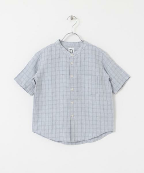 URBAN RESEARCH DOORS / アーバンリサーチ ドアーズ トップス | 『親子リンク』シルケットリネンバンドカラーシャツ(KIDS) | 詳細18