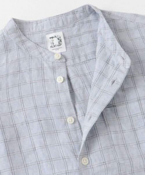 URBAN RESEARCH DOORS / アーバンリサーチ ドアーズ トップス | 『親子リンク』シルケットリネンバンドカラーシャツ(KIDS) | 詳細19