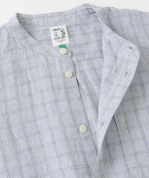 URBAN RESEARCH DOORS / アーバンリサーチ ドアーズ トップス | 『WEB/一部店舗限定』『親子リンク』シルケットリネンバンドカラーシャツ(KIDS) | 詳細10