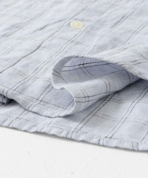 URBAN RESEARCH DOORS / アーバンリサーチ ドアーズ トップス | 『WEB/一部店舗限定』『親子リンク』シルケットリネンバンドカラーシャツ(KIDS) | 詳細13