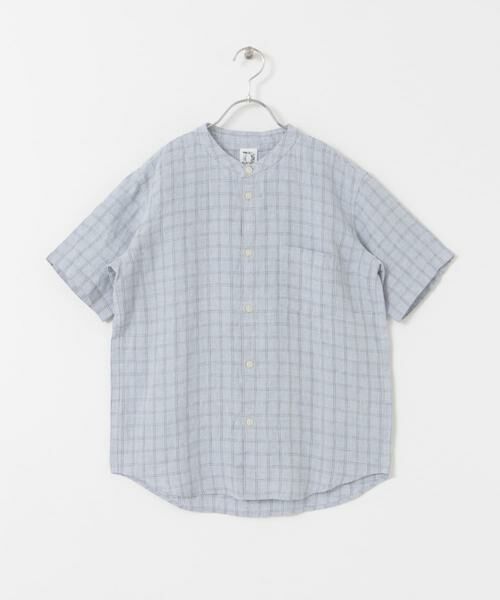 URBAN RESEARCH DOORS / アーバンリサーチ ドアーズ トップス | 『WEB/一部店舗限定』『親子リンク』シルケットリネンバンドカラーシャツ(KIDS) | 詳細9