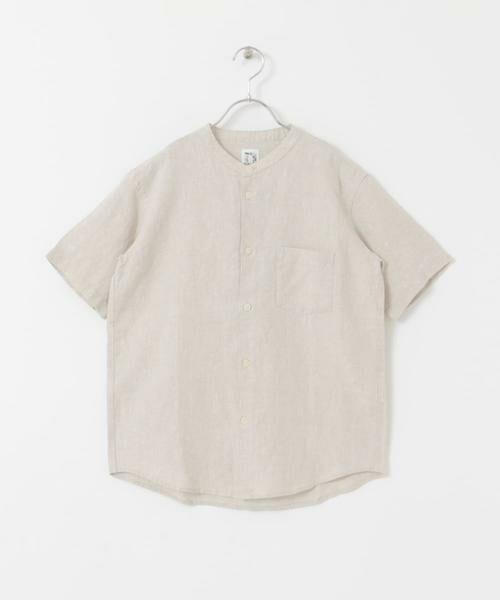 URBAN RESEARCH DOORS / アーバンリサーチ ドアーズ トップス | 『WEB/一部店舗限定』『親子リンク』シルケットリネンバンドカラーシャツ(KIDS) | 詳細21