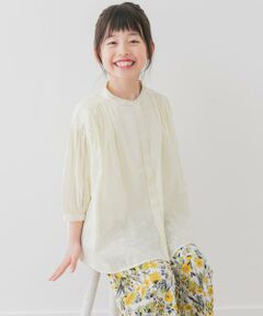 URBAN RESEARCH DOORS / アーバンリサーチ ドアーズ トップス | 『親子リンク』コットンボイルギャザーブラウス(KIDS)
